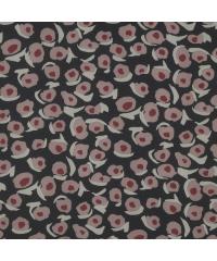 Verhees Šifon Abstraktni cvetki | temnomodra/roza | 100%PL A4517.001