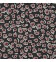 Šifon Abstraktni cvetki | temnomodra/roza | 100%PL