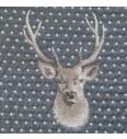 Žakard Deerhead | antracit | 59%CO / 21%PL / 13%PC / 4%WO / 2%WP / 1%AF