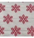 Žakard Cristallo lurex | rdeča/srebrna | 44%PL / 42%CO / 13%LI / 1%PA
