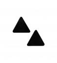 Našitek Črn trikotnik | usnje