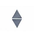 Našitek Siv trikotnik