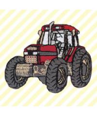 MONO-QUICK Našitek Majhen rdeč traktor 06122