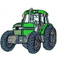 Našitek Zelen traktor