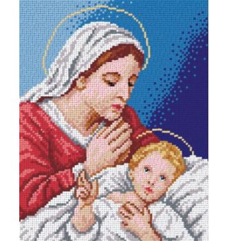 Gobelin Marija z jezusom | 24x30cm