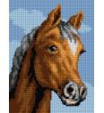 Gobelin Rjav konj | 18x24cm