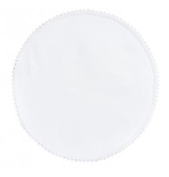 Okrogel prt z obrobo | bel | 30 cm