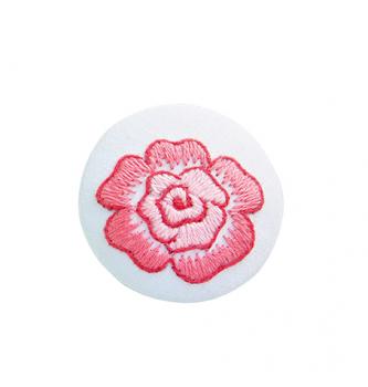 Komplet GUMB: roza cvetlica