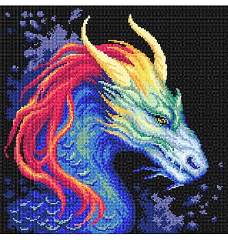 Gobelin Zmaj | 40x40cm