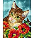 Gobelin Domača mačka | 18x24cm
