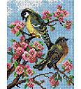 Gobelin Ptici na cvetočem drevju | 18x24cm