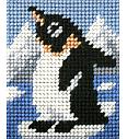 Gobelin set Pingvin na ledeniku | 17x20,5cm