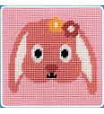 Gobelin set Vesel zajec | 15x15cm
