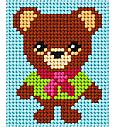 Gobelin set Medvedek | 17 x 20,5 cm