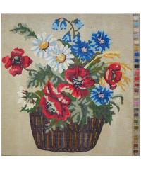 UNITAS Gobelin set Košara s cvetjem | 31x33cm 190203