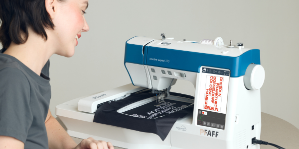 šivalni stroj pfaff creative expect 350 vezenje