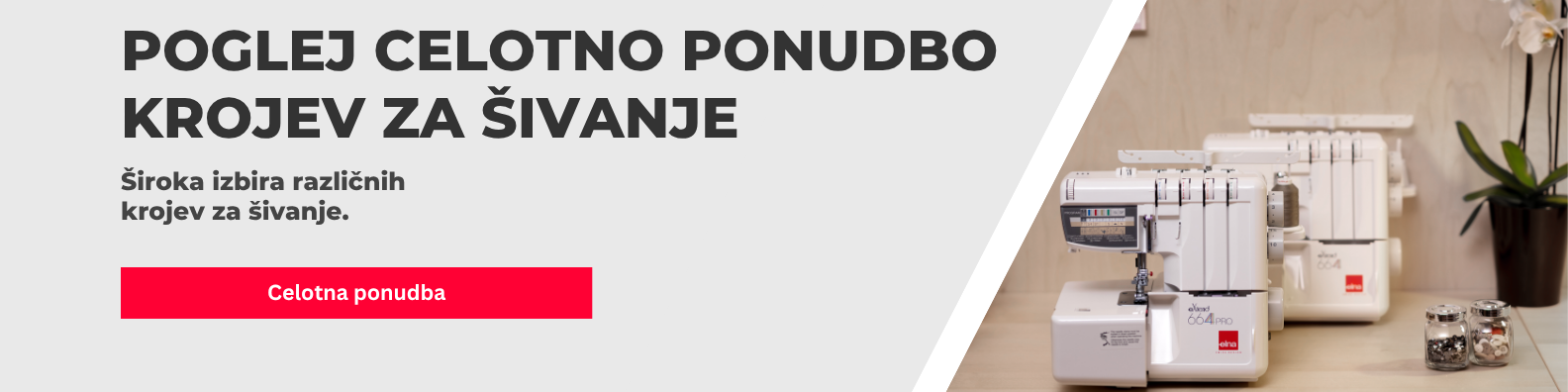 Celotna ponudba krojev za šivanje