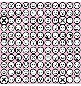 Jersey Emotikoni | roza | 95%CO / 5%EL