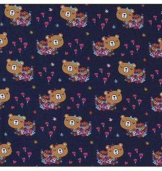 Jersey Medvjeđi san | tamno plava | 95%CO / 5%EL