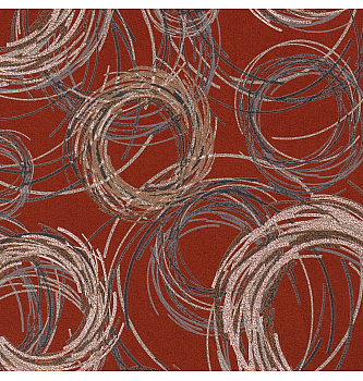 Jersey Pleteni krugovi | cigla | 95%VI / 5%EL