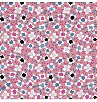 Jersey Pastelno cvijeće | stara roza | 95%CO / 5%EL