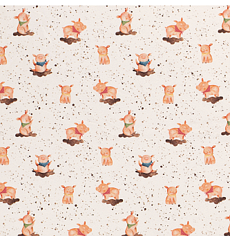 Jersey Praščići | krem | digitalni tisak | 95%CO / 5%EL