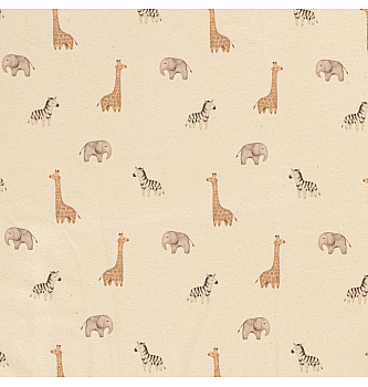 Bio Jersey Životinjice | krem | digitalni tisak | 95%CO / 5%EL