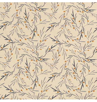 Bio Jersey Šumsko bilje | krem | digitalni tisak | 95%CO / 5%EL