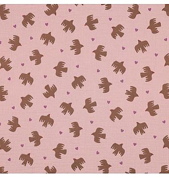 GOTS Tetra Ptice | puder roza | 100%CO