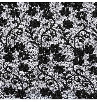 Čipka Cvijeće sa sjajem | 100%PL