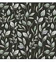 Deko pamuk Listovi | tamnosiva | digitalni tisak | 100%CO