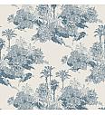 Deko pamuk | Tropska šuma | plava | digitalni tisak | 100%CO