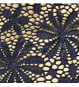 Elastična čipka  Cvijeće | tamno plava | 95%PA / 5%EL