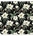 Deko pamuk Magnolija | crna | digitalni tisak | 100%CO
