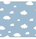 Flanel Oblaci | svijetloplava | 100%CO