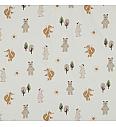 Jersey Šumska bajka | krem | digitalni tisak | 95%CO / 5%EL