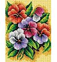 Goblen Buket mačuhica | 18x24cm
