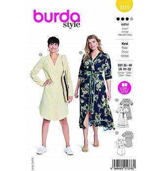 Kroj Haljina na preklop sa obrubom