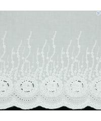 Verhees Pamučna tkanina sa bordurom Felicia | bijela | 100%CO 09633.001