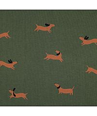 Verhees Čupavljena felpa Jazavčari | zelena | 70%CO / 30%PL 05061.050