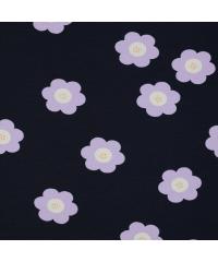 Verhees Felpa Veliko cvijeće | tamno plava | 95%CO / 5%EL 05799.003