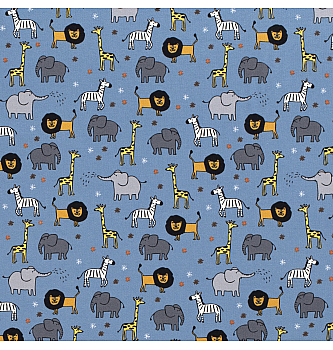 Jersey Afričke životinje | plava | 95%CO / 5%EL