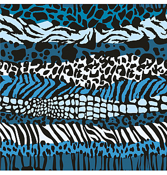 Jersey Životinjske kože | svijetloplava | 95%CO / 5%EL