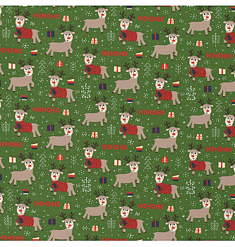 Jersey HoHoHo | tamnozelena | 95%CO / 5%EL