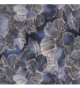 Jersey Prugasto cvijeće | tamnoplava | digitalni tisak | 95%CO / 5%EL