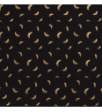 Pamučni jersey Perje | metallic | zlatno na crnom | 96%CO / 4%EL