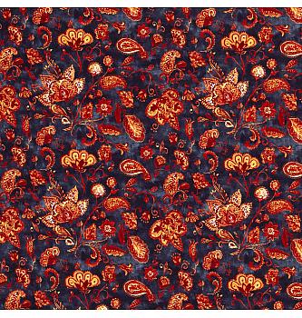 Jersey Čudesni paisley | temnosiva | digitalni tisak | 95%CO / 5%EL