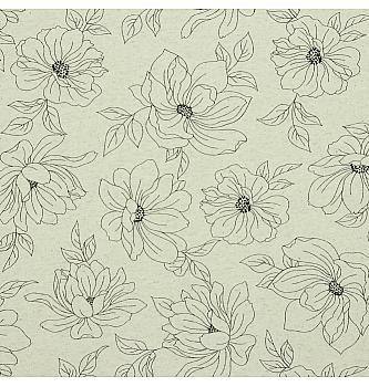 Jersey sa lanom Cvjetni obrisi | krem | 70%CO / 25%LI / 5%EL