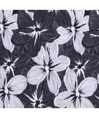 Nooteboom Viskozni jersey Cvijeće | tamno plava | 95%VI / 5%EL 19244.008