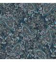 Viskozni jersey Barokni paisley | tamnoplava | digitalni tisak | 95%VI / 5%EL